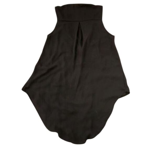 Lush V-Neck High-Low Sleeveless Black Blouse, Size XS - Picture 6 of 7